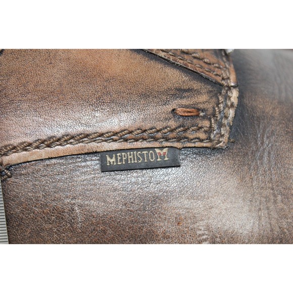 Mephisto Mens Waino Oxford Size‎ 12 Patina Brown Tan Leather Comfort Dress Shoe main image 7